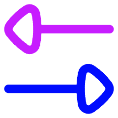 Triangle Arrow Transfer Horizontal 3 Icon from Flex Neon Set