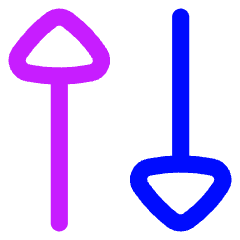 Triangle Arrow Transfer Vertical 2 Icon from Flex Neon Set