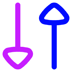Triangle Arrow Transfer Vertical 3 Icon from Flex Neon Set