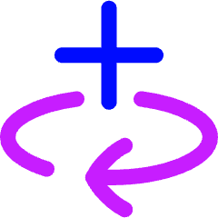 Line Arrow Rotate All Axis Right Icon from Flex Neon Set