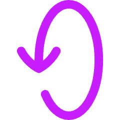 Line Arrow Rotate Vertical Left 2 Icon from Flex Neon Set