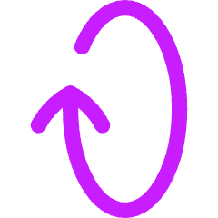Line Arrow Rotate Vertical Right 1 Icon from Flex Neon Set