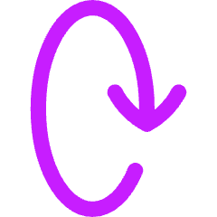 Line Arrow Rotate Vertical Right 2 Icon from Flex Neon Set