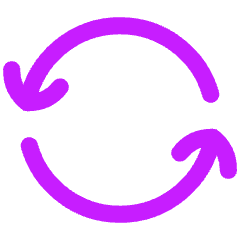 Line Arrow Synchronize 1 Icon from Flex Neon Set
