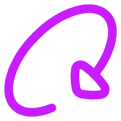 Triangle Arrow Rotate Diagonal Right 2 Icon from Flex Neon Set