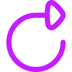 Triangle Arrow Rotate Right 1 Icon from Flex Neon Set