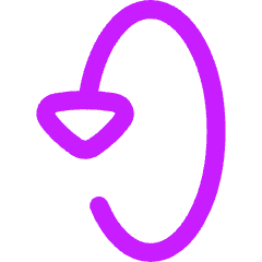 Triangle Arrow Rotate Vertical Left 2 Icon from Flex Neon Set