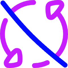 Triangle Arrow Synchronize Disable Icon from Flex Neon Set