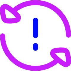 Triangle Arrow Synchronize Warning Icon from Flex Neon Set