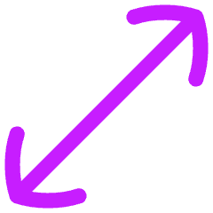 Diagonal Line Arrow 1 Icon from Flex Neon Set