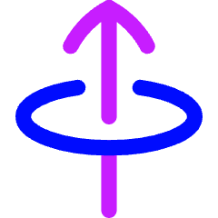Line Arrow Elipse Up Icon from Flex Neon Set