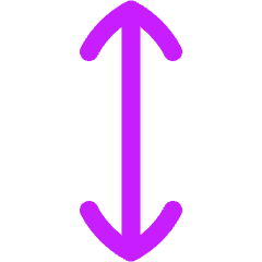 Line Arrow Vertical Icon from Flex Neon Set