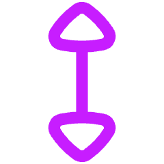 Arrow Vertical Icon from Flex Neon Set