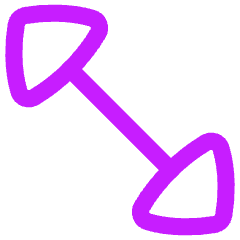 Diagonal Triangle Arrow 2 Icon from Flex Neon Set