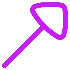 Diagonal Triangle Arrow Upper Right Icon from Flex Neon Set