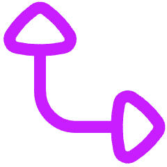 Triangle Arrow Bottom Left Corner Icon from Flex Neon Set