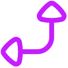Triangle Arrow Bottom Right Corner Icon from Flex Neon Set