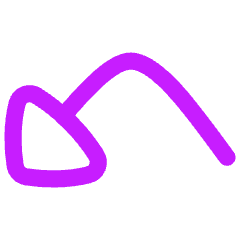 Triangle Arrow Bounce Down Left Icon from Flex Neon Set