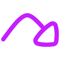 Triangle Arrow Bounce Down Right Icon from Flex Neon Set