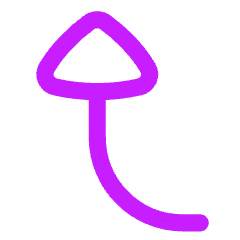 Triangle Arrow Curve Left Up Icon from Flex Neon Set