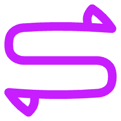 Triangle Arrow Curvy Both Direction 1 Icon from Flex Neon Set