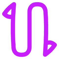 Triangle Arrow Curvy Up Down 2 Icon from Flex Neon Set