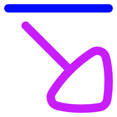 Triangle Arrow Diagonal Bottom Right Icon from Flex Neon Set