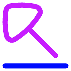 Triangle Arrow Diagonal Top Left Icon from Flex Neon Set