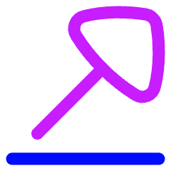 Triangle Arrow Diagonal Top Right Icon from Flex Neon Set