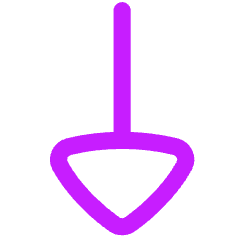 Triangle Arrow Down 1 Icon from Flex Neon Set