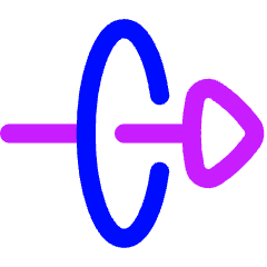 Triangle Arrow Elipse Right Icon from Flex Neon Set