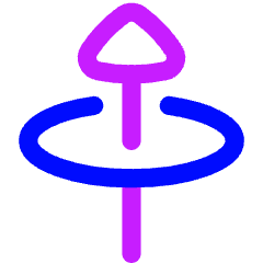 Triangle Arrow Elipse Up Icon from Flex Neon Set