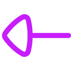 Triangle Arrow Left 1 Icon from Flex Neon Set