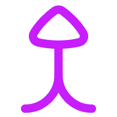 Triangle Arrow Merge Vertical Icon from Flex Neon Set