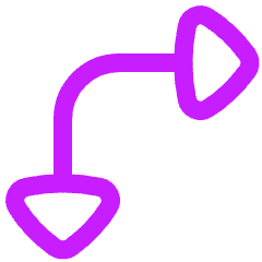 Triangle Arrow Top Left Corner Icon from Flex Neon Set