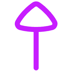 Triangle Arrow Up 1 Icon from Flex Neon Set