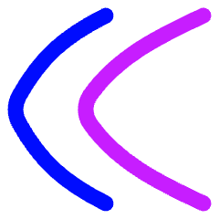 Double Tailless Line Arrow Left Icon from Flex Neon Set