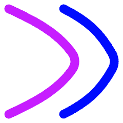 Double Tailless Line Arrow Right Icon from Flex Neon Set