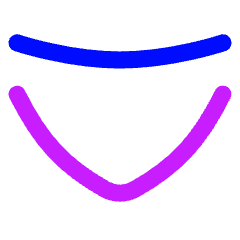 Tailless Line Arrow Down 2 Icon from Flex Neon Set