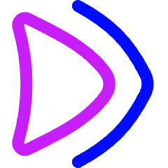 Double Tailless Triangle Arrow Right Icon from Flex Neon Set