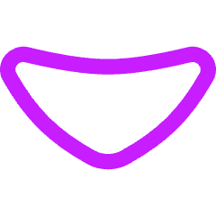 Tailless Triangle Arrow Down 1 Icon from Flex Neon Set