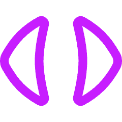 Tailless Triangle Arrow Expand Horizontal Icon from Flex Neon Set