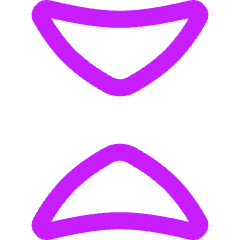Tailless Triangle Arrow Shrink Vertical Icon from Flex Neon Set