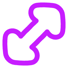 Thick Arrow Diagonal 1 Icon from Flex Neon Set