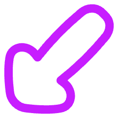 Thick Arrow Diagonal Bottom Left Icon from Flex Neon Set