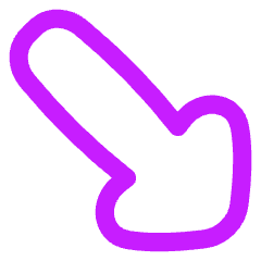 Thick Arrow Diagonal Bottom Right Icon from Flex Neon Set
