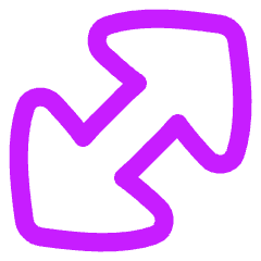 Thick Arrow Diagonal Large 1 Icon from Flex Neon Set