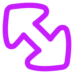 Thick Arrow Diagonal Large 2 Icon from Flex Neon Set