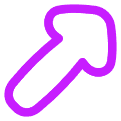 Thick Arrow Diagonal Upper Right Icon from Flex Neon Set