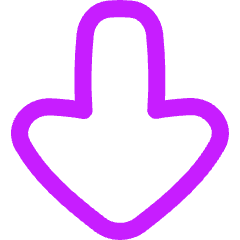 Thick Arrow Down Large Icon from Flex Neon Set